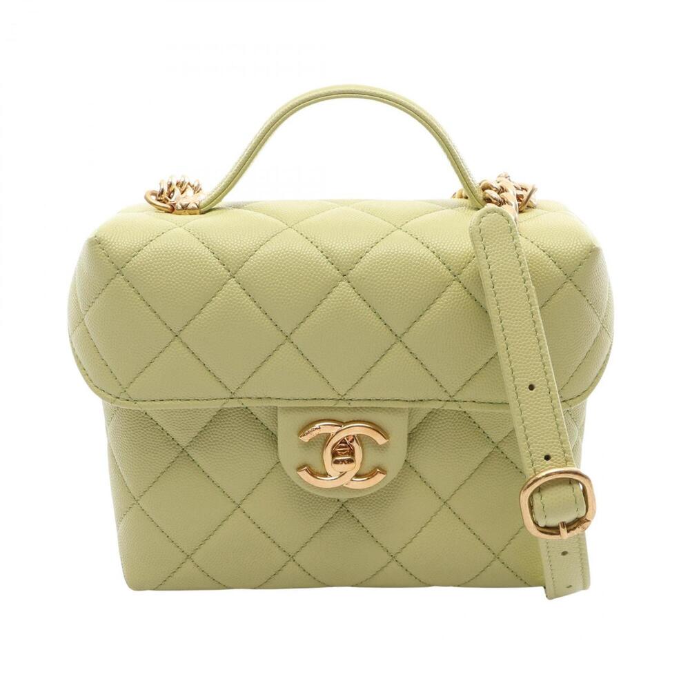 Chanel Matelassé Small Vanity Bag, 2-Way Shoulder Bag/Handbag, Caviar Leather...
